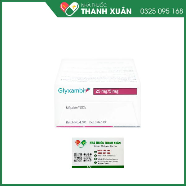 Glyxambi 25mg/5mg trị đái tháo đường tuýp 2